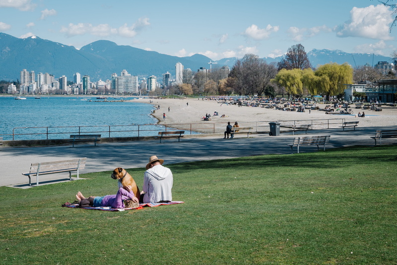leisure activity, people, building exterior, person, grass, 2K, lifestyles, furniture, water, women, bench, nature, canada, human, sky, outdoors, sitting