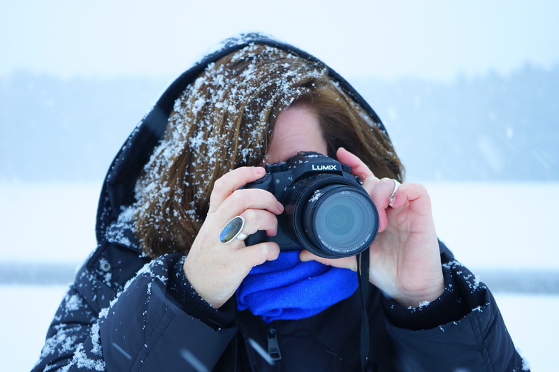 person, photograph, digital camera, camera - photographic equipment, snow, clothing, snowfall, icy, photo, lens, winter, fz 1000, portrait, photography