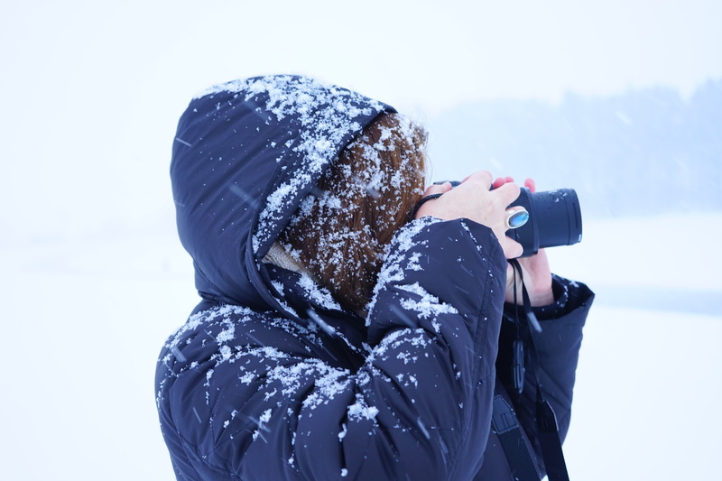 human, hairstyle, camera, cold temperature, lumix, camera - photographic equipment, lumix fz 1000, cold - Temperature, photo, digital camera, snowfall