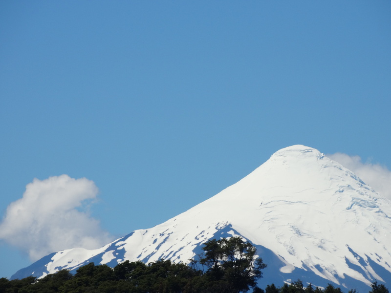 tranquility, Volcano, no people, snow, Chile, high mountain, Osorno, millennium, copy space, 5K, scenics - nature, Sky, blue, tranquil scene, beauty in nature