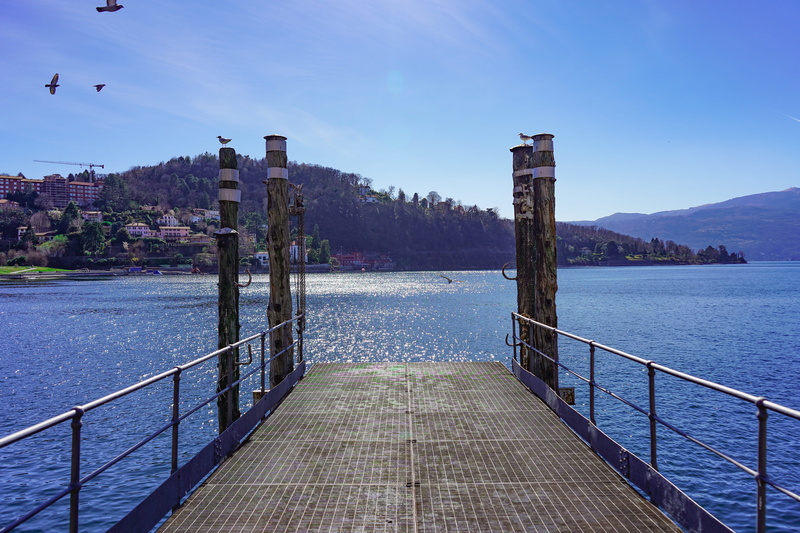seagulls, mountain, blue, via, sky, italy, birds, varese, the way forward, lombardy, mountains, lago maggiore, beauty in nature, water, outdoors, no people