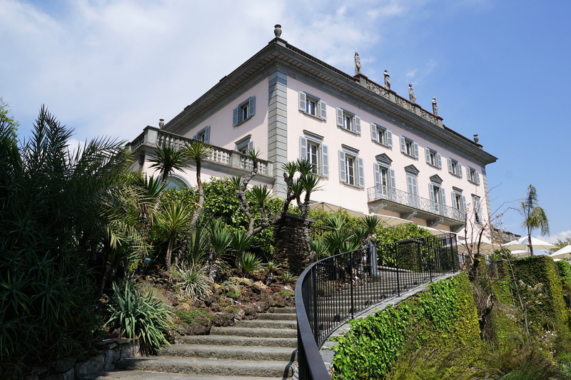 switzerland, low angle view, plant, park, tree, castle, no people, stairs, summer, holidays, green color, garden, building exterior, nature, ascona, building