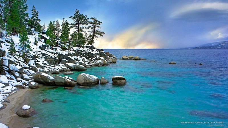 Winter, hidden, 2K, lake, beach, tahoe, nevada