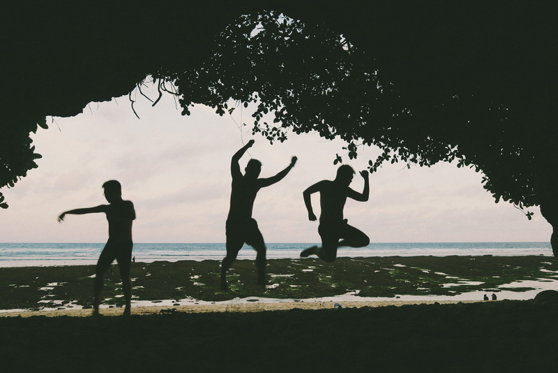 people, land, bali, men, cave, mood, silhouette, lifestyles, 4K, child, tree, togetherness, outdoors, sky, boys, plant, standing, vibes, childhood, real people