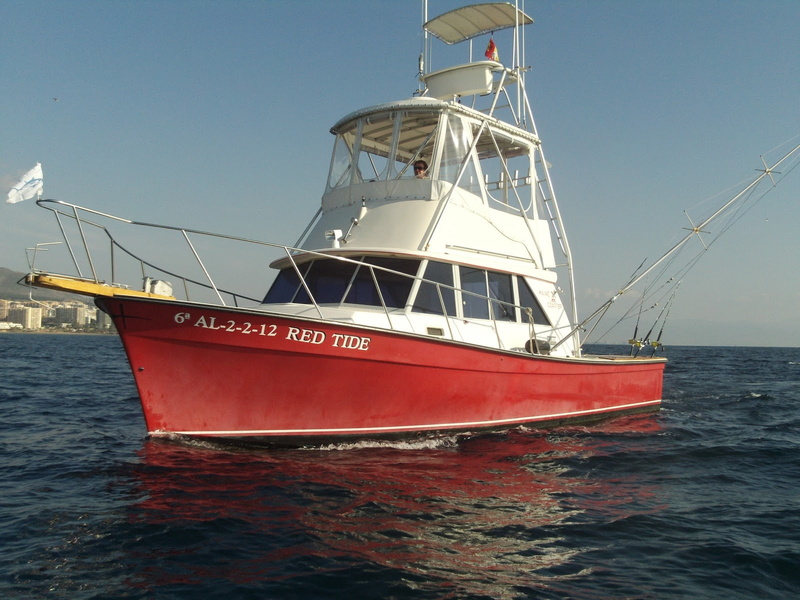 720P, barco, rojo, pesca