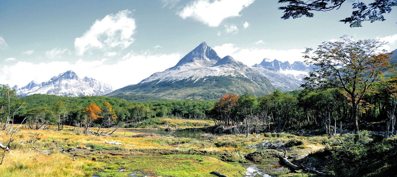 cloud - sky, environment, panoramas, Patagonia, snow, sky, mountains, mountain range, no people, mountain peak, snowcapped mountain, 1080P, forest, tranquil scene