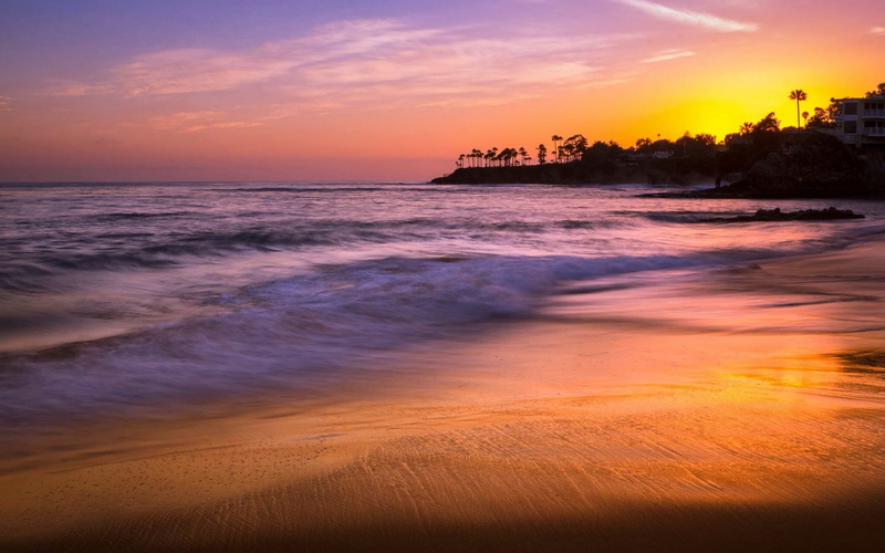 Laguna Beach, Heisler Park, 1080P, sunset