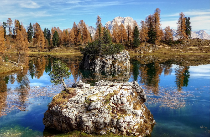 alpine, land, scenics - nature, mountain landscape, alpine panorama, water, nature, summer, view, plant, lake, sorapis, blue, hike, sky, outdoors, tranquil scene