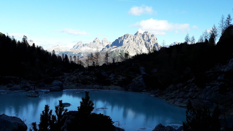 scenics - nature, landscape, mountain range, non-urban scene, scenics, idyllic, outdoors, remote, formation, ice, sorapis, tranquil scene, body of water