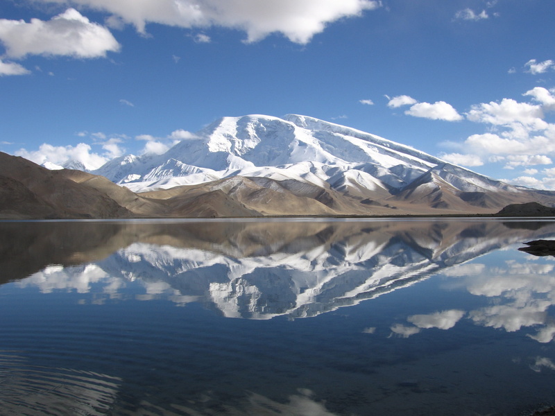 reflection, landscape, snow, mountain range, mountain, beauty in nature, environment, cold temperature, snowcapped mountain, china, snow mountain, winter