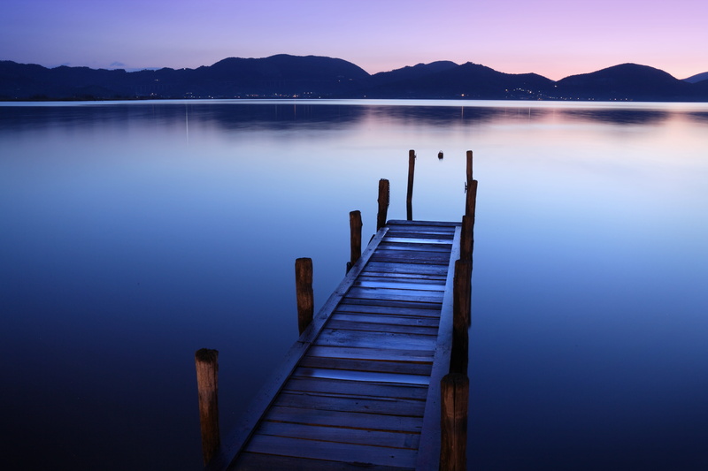 water, jetty, mountain, idyllic, waters, beauty in nature, tranquility, wooden, massaciuccoli, sunset, dock, wood - material, scenics - nature, 5K, the way forward