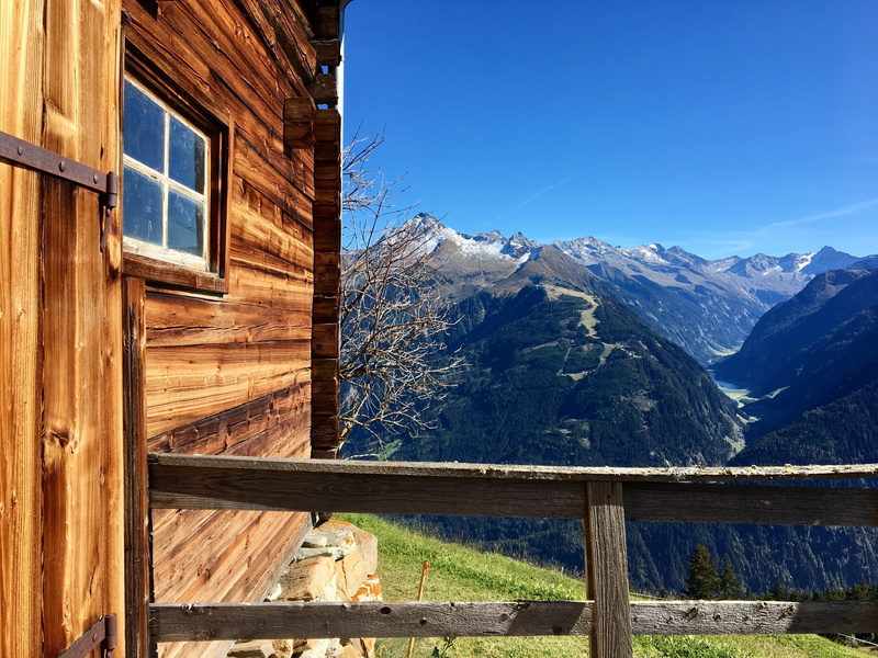 day, nature, window, field, house, no people, built structure, penken, summer, outdoors, wood - material, scenics - nature, alp, clear sky, material, landscape