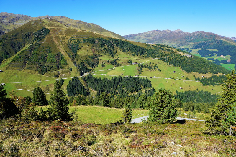 autumn, grass, no people, alp, environment, zillertal, summer, austria, beauty in nature, land, house, mountain, plant, field, non-urban scene, green color