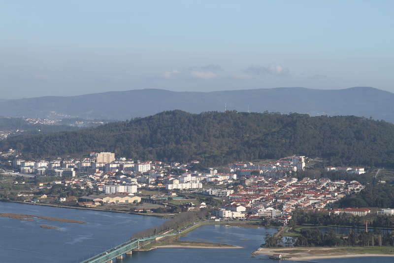 nature, day, viana do castelo, building, city, residential district, townscape, built structure, outdoors, sea, cityscape, mode of transportation, mountain