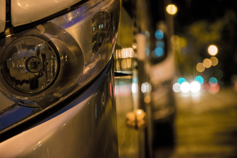 mode of transportation, reflection, glass - material, avenida do contorno, night, no people, city, belo horizonte, motor vehicle, outdoors, selective focus