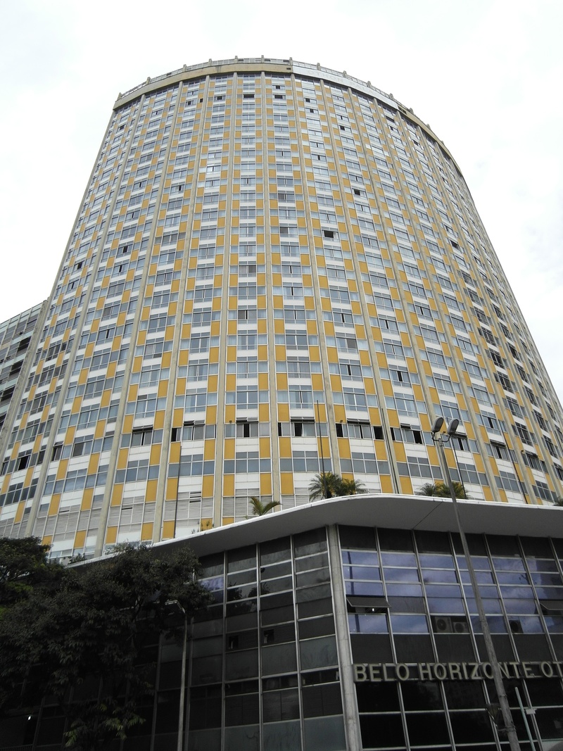 hotel, nature, outdoors, low angle view, building, tower, architecture, belo horizonte, 2K, modern, city, no people, skyscraper, office, reflection, glass - material