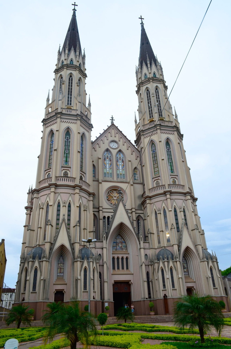 catholicism, the past, ornate, catholic, john, st john baptist cathedral, st, landmark, spire, built structure, worship, spirituality, day, santa cruz do sul