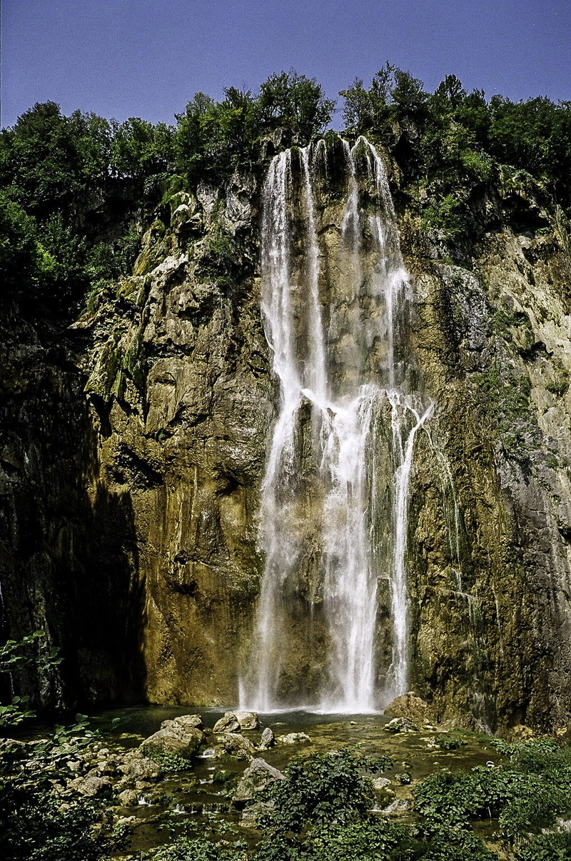 mountain, scenics, blurred motion, plitvica river, 720P, summer, national, outdoors, travel, green Color, rock - Object, flowing water, public domain