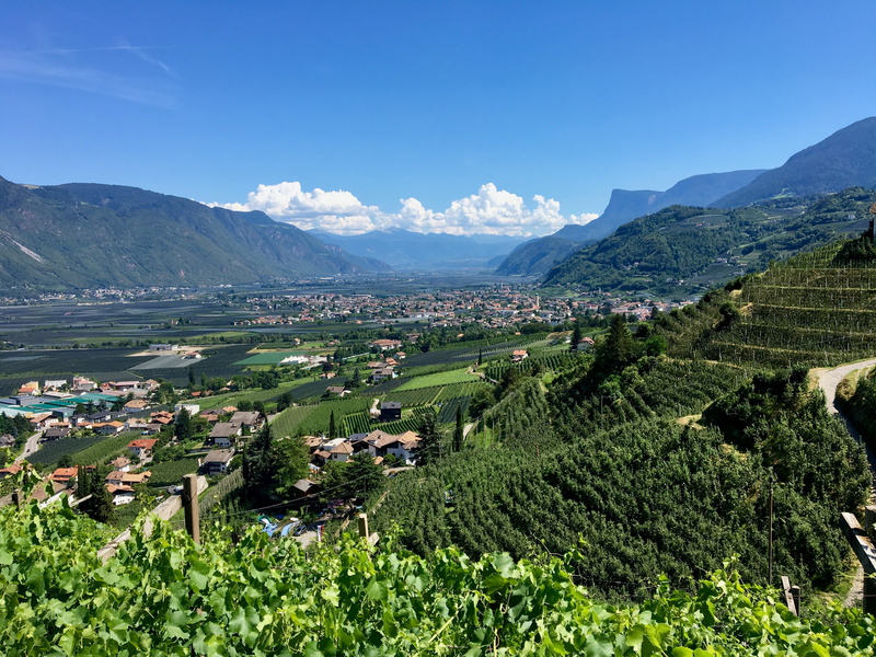 4K, building exterior, view, architecture, sky, clouds, no people, building, nature, mountain range, day, valley, panorama, apple, landscape, green, plant
