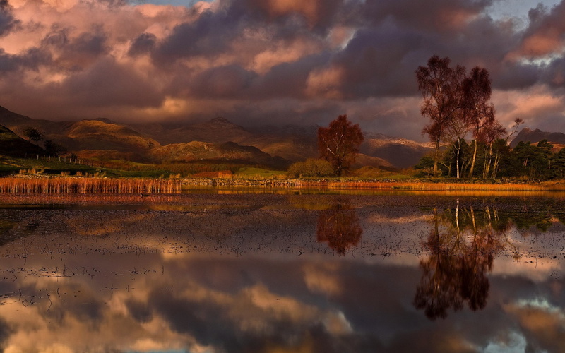 outdoors, reflection, mountain, 1080P, beauty in nature, plant, environment, land, landscape, no people, wonderful nature  1920x1200, tranquil scene, travel destinations