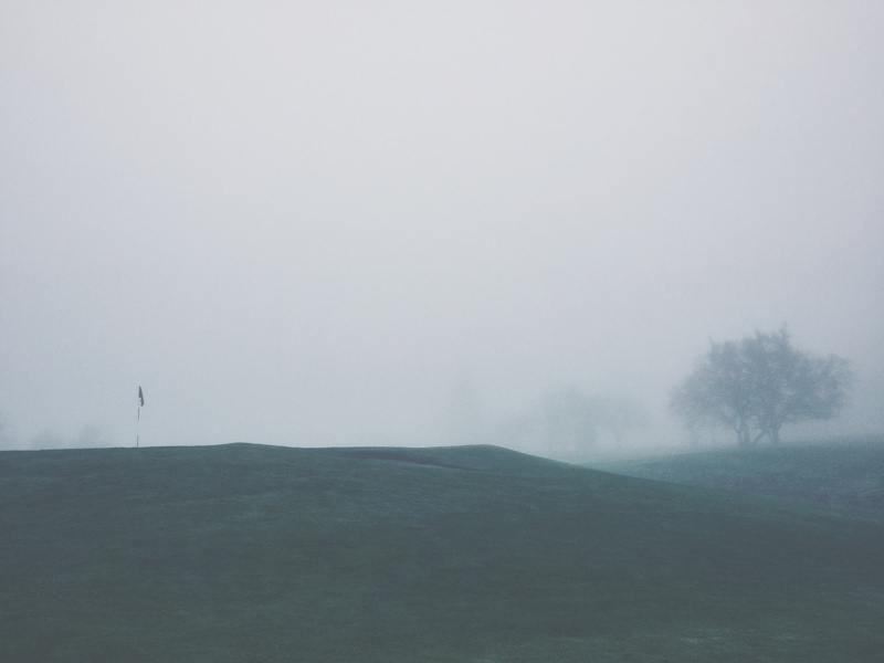 nature, green, beauty in nature, tranquil scene, sky, field, fog, grass, landscape, day, pin, scenics, 2K, outdoors, scenics - nature, copy space, photography