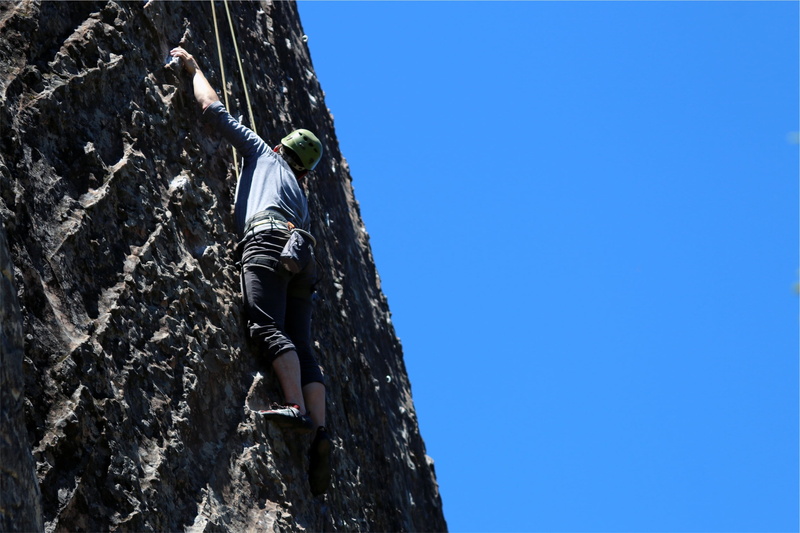 conquering adversity, low angle view, adventure, risk, sport, sports, rock - object, men, 1080P, sky, challenge, sign, helmet, person, outdoors, mountain
