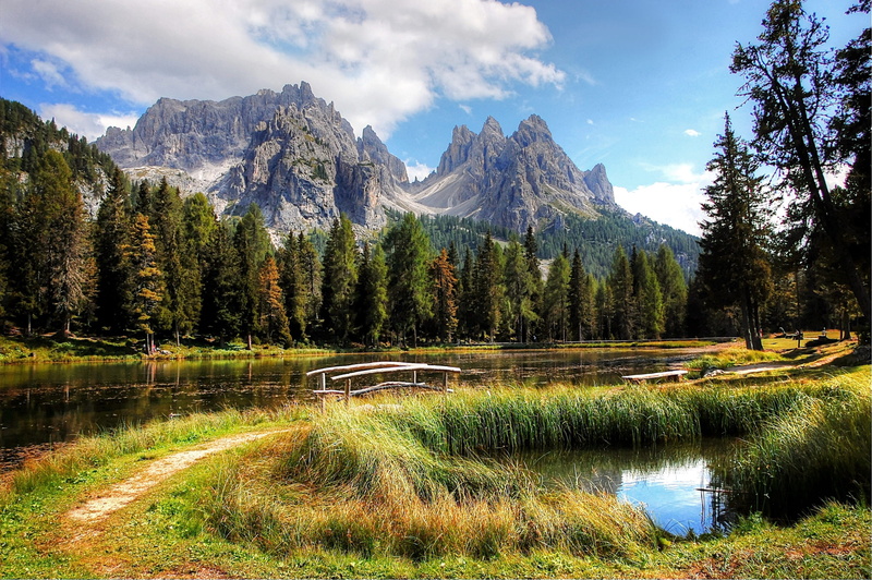 lake, mountains, summer, mountain hiking, plant, formation, sky, hiking, environment, vacations, mountain range, alpine, alpine panorama, mountain, dolomites