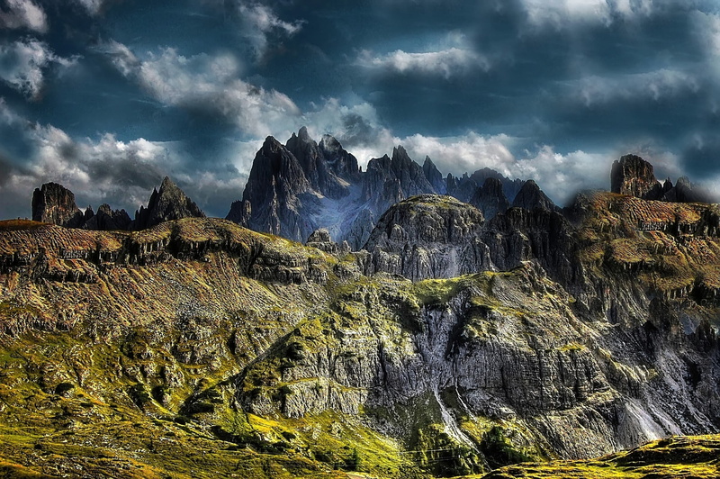 2K, mountain, rubble field, view, power in nature, unesco world heritage, scenics, scenics - nature, alpine, tranquil scene, mountain hiking, solid, italy
