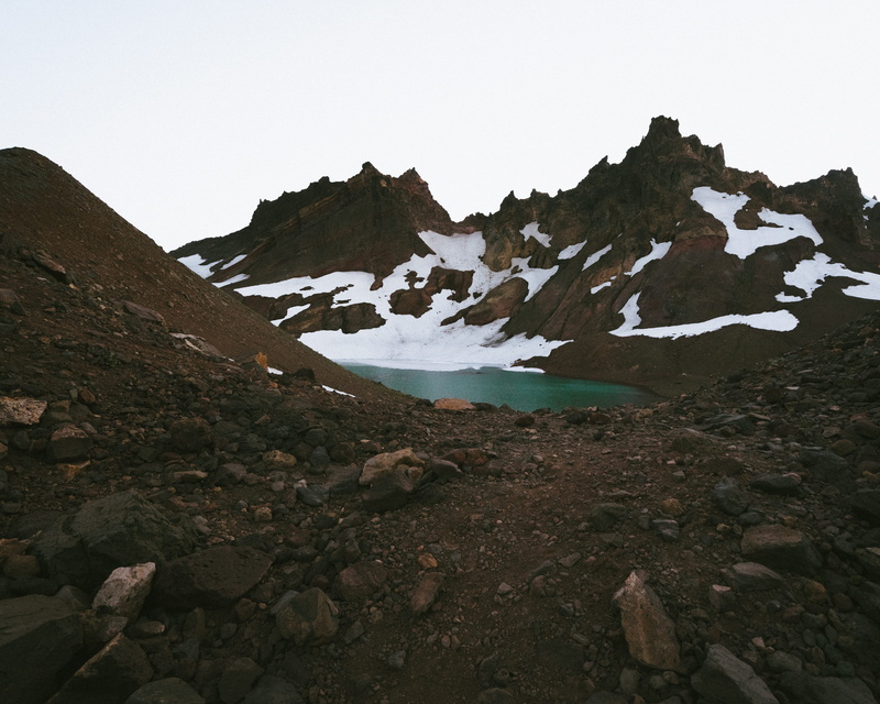 rock, backpacking, pnw, formation, tranquil scene, top, peak, cold temperature, day, snowcapped mountain, scenics - nature, broken top, hike, snow, united states