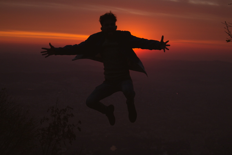boy, extreme, ani, nav, arms raised, human arm, jump, real people, limb, nature, leisure activity, orange, beauty in nature, capturedbyani, freedom, men