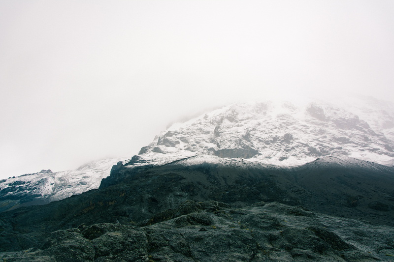 mountain peak, 5K, cold temperature, snow, environment, mountain range, extreme terrain, africa, tranquility, climbing, cloud - sky, tranquil scene, winter