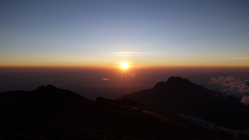 hill, sunlight, lens flare, non-urban scene, beauty In Nature, scenics, silhouette, morning, scenics - nature, Africa, kilimanjaro, sun, horizon, cloud - sky