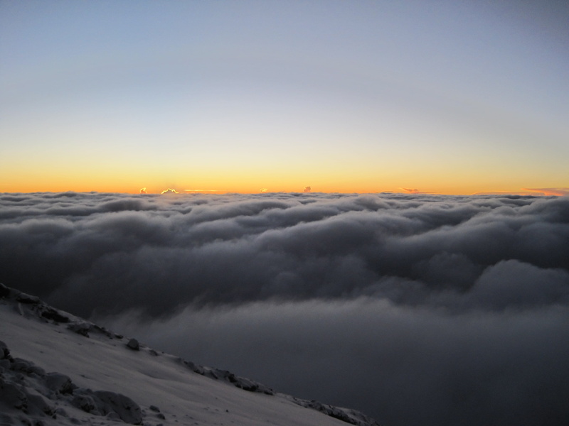 sky, above, copy space, beauty in nature, aerial view, sunsett, dramatic sky, mountain peak, 2K, softness, mountain, storm, cloud - sky, Kilimanjaro, atmosphere