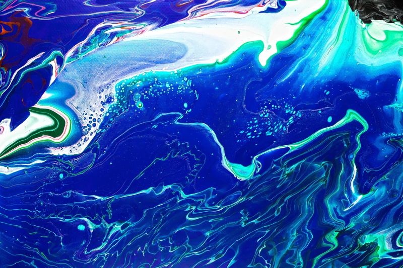 day, backgrounds, full frame, turquoise, pouring, structure, nature, motion, pollution, multi colored, green, 5K, water, oil spill, black, outdoors, red
