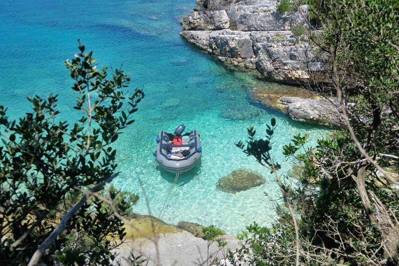 nautical vessel, boat, sea, leisure activity, kimilia beach, outdoors, remote, high angle view, beautiful, solid, mode of transportation, turquoise colored