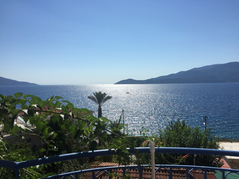 no people, sunlight, summer, tranquility, romantic, outdoors, beauty in nature, kefalonia, sea, horizon over water, day, water, holidays, plant, landscape