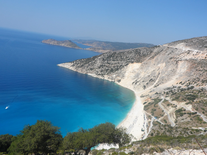 summer, mountains, mountain, water, nature, blue, great, sky, travel destinations, Kefalonia, Greece, bay, 4K, tree, outdoors, travel, myrthe beach, Beach