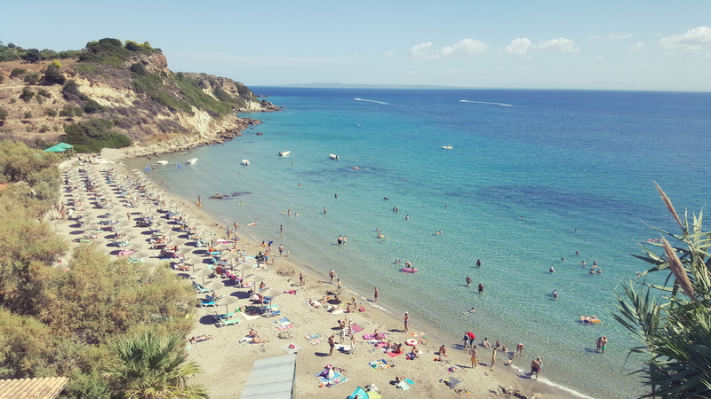 vacation, nature, plant, greece, exotic, leisure, water, day, sea, resort, horizon over water, relax, horizon, land, crowd, tranquil scene, group of people