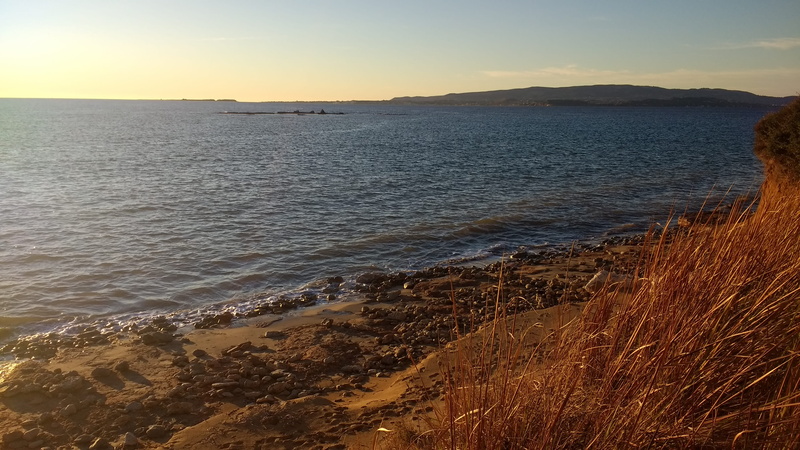 tranquil scene, horizon, rocks, minies village, greece, no people, beach, idyllic, beauty in nature, nature, sky, pebbles, scenics - nature, non-urban scene