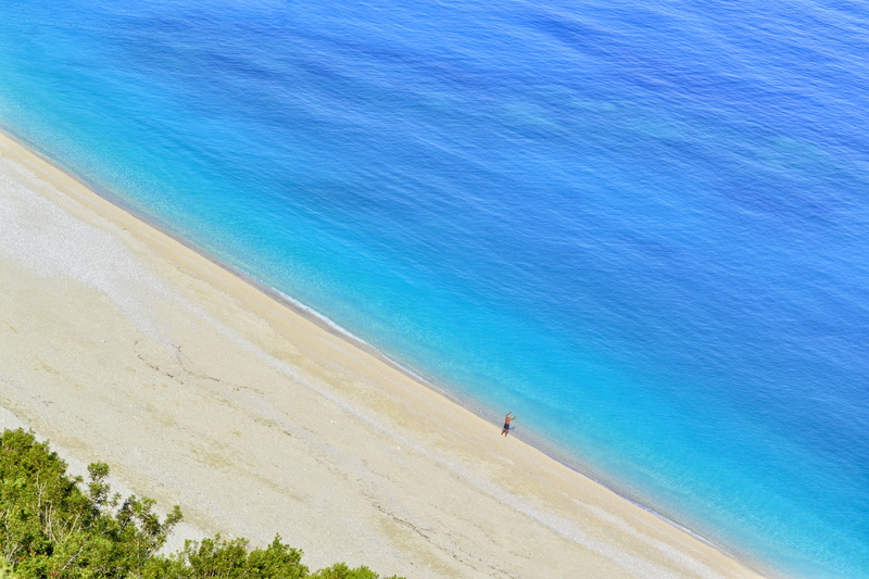 shore, paradise, 4K, blue, high angle view, kefalonia, turquoise colored, sunny, greece, water, holiday, sand, tranquility, trip, destination, sea, exotic