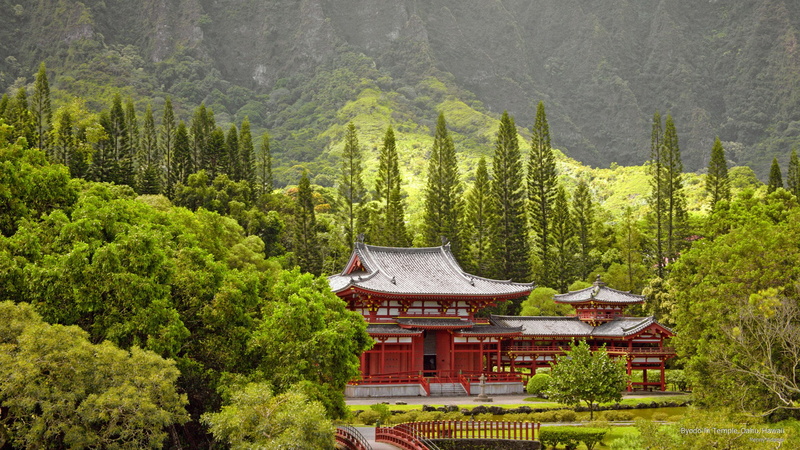 oahu, Landmarks, hawaii, 2K, byodo, temple