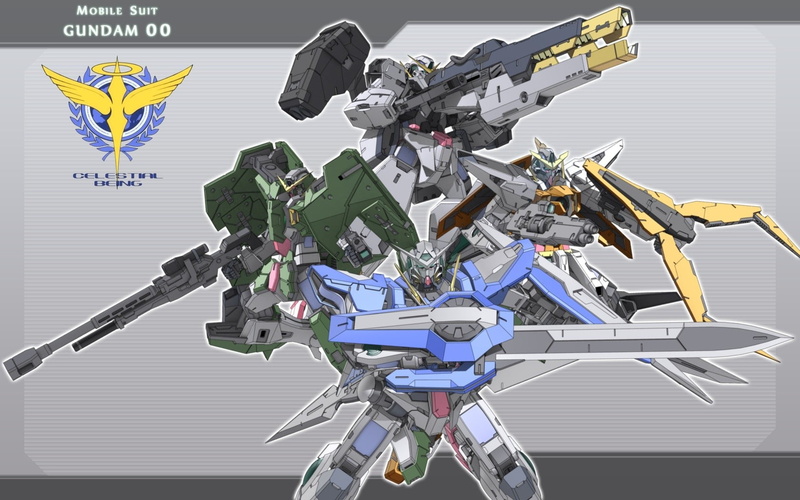 720P, technology, machinery, nature, flying, Mobile Suit Gundam 00, futuristic, anime, connection, mid-air, air vehicle, creativity, day, indoors, communication