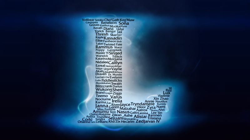 champions, wireless technology, no people, coding, name, security, technology, blue, cyberspace, computer language, business, text, League of Legends, futuristic