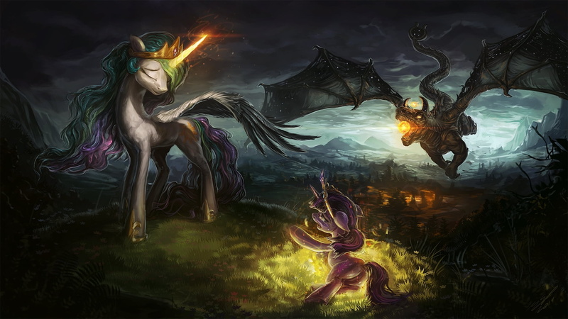 mystery, imagination, evil, by AssasinMonkey, magic, Twilight Sparkle, dragon, burning, white, art and craft, illustration, art, motion, My little pony