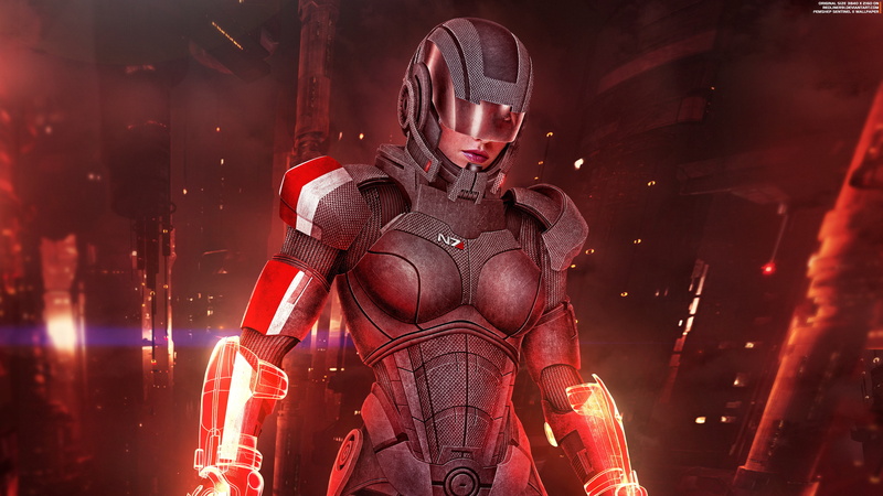 Female Shepard, Sentinel, 4K, 4K
