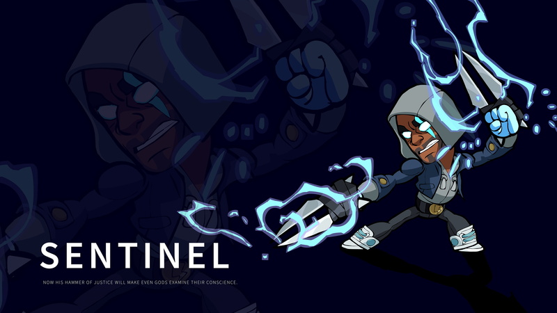 Sentinel (Brawlhalla), 2K, Video Game, Brawlhalla
