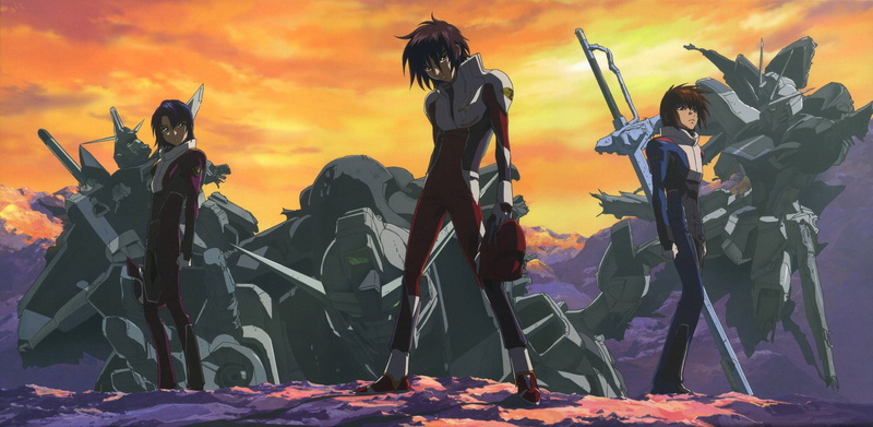 nature, people, flowering plant, land, outdoors, plant part, cloud - sky, sunset, growth, mobile suit gundam seed destiny, beauty in nature, standing, freshness