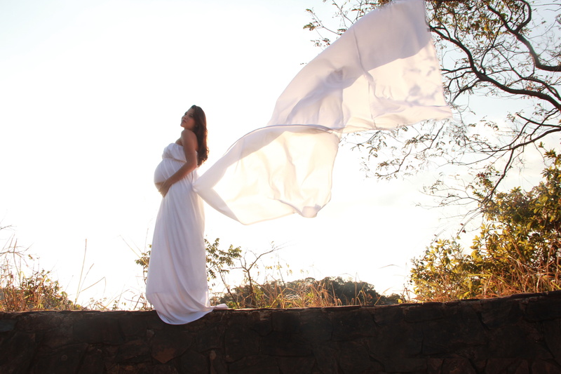elegance, pregnant, pregnant woman, long, woman, lifestyles, tree, land, vertical, sunlight, young women, nature, family, full length, lady, casual clothing