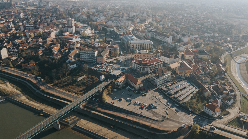 brcko, transportation, aerial view, built structure, landscape, bih, high angle view, skyscraper, architecture, city, nature, building, cityscape, city life