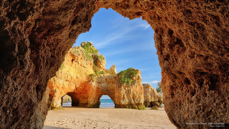 portugal, tres, Nature, 2K, praia, irmaos, dos, algarve